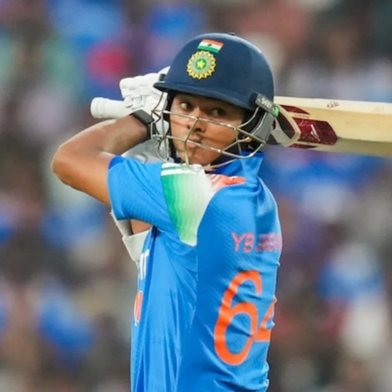 Yashasvi Jaiswal scored a century off of 88 balls.