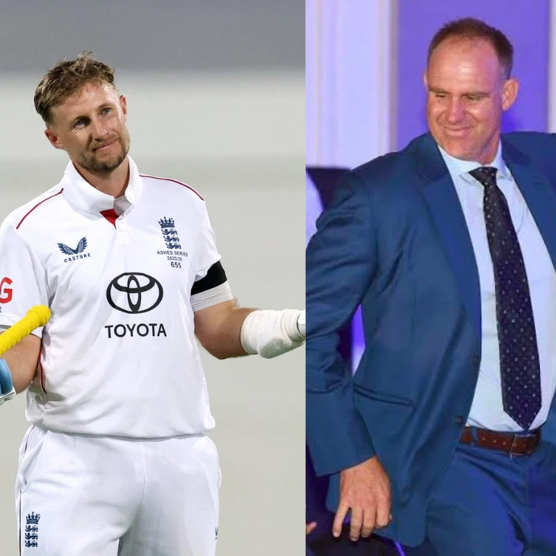 Joe Root after his maiden Test Century in Australia.