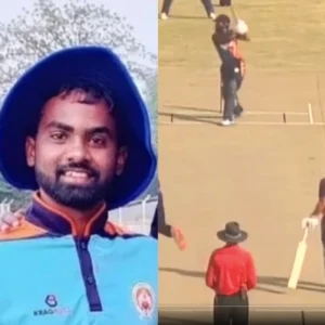 Amit Pasi during the Syed Mushtaq Ali T20 Trophy 2025.