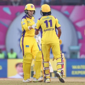 Gujarat Giants and UP Warriorz at the WPL 2026.