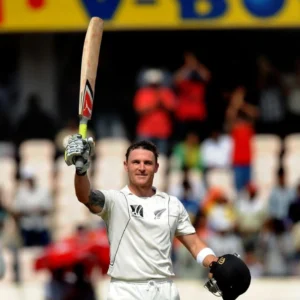 Brendon McCullum at Test against Australia in Christchurch in 2016.