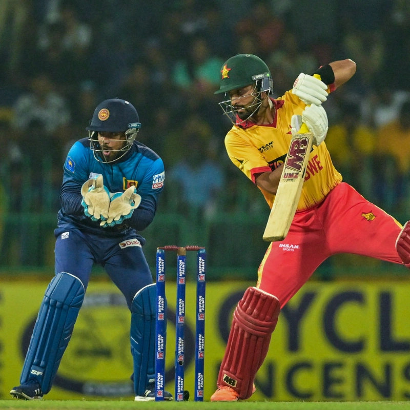 Zimbabwe leads the Group B table after beating Sri Lanka.