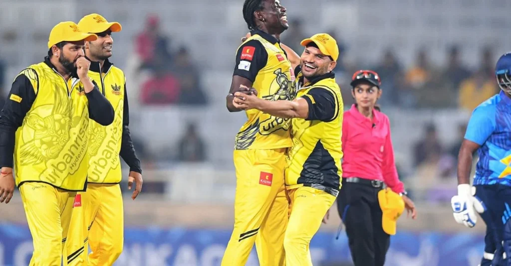 India Captains challenge Southern Super Stars at Gandhi Sports Complex.