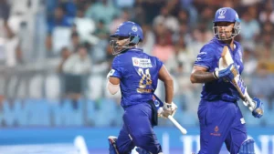 MSC Maratha Royals lock horns with Triumph Knights MNE at Wankhede Stadium.